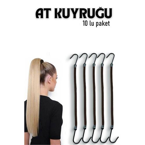 ModaCar Kancalı At Kuyruğu Lastik Toka 10 ADET ModaCar Kancalı At Kuyruğu Lastik Toka 10 ADET