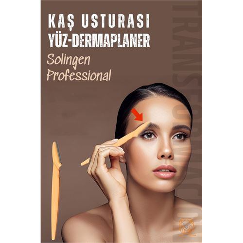 ModaCar Kaş Şekillendirici Kaş Dermaplaner Yüz Usturası Solingen