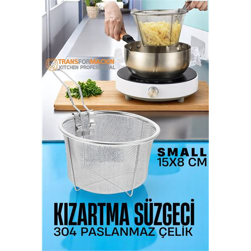 Modacar Kızartma Süzgeci Patates Kızartma Filtresi 304 Paslanmaz
