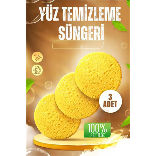 ModaCar Makyaj Temizlik Pedi Cilt Temizlik Süngeri Doğal Selülöz ModaCar Makyaj Temizlik Pedi Cilt Temizlik Süngeri Doğal Selülöz