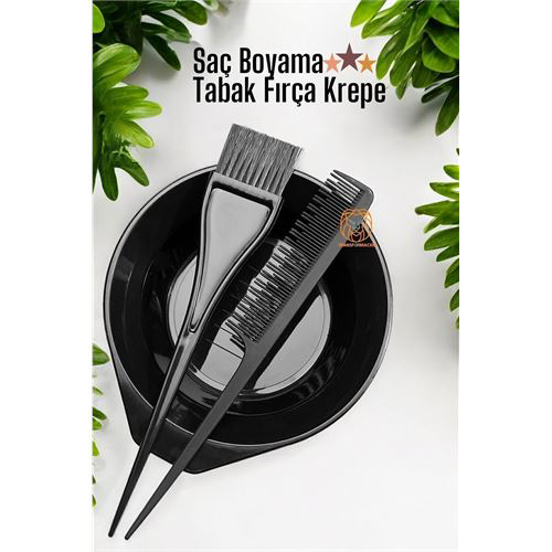ModaCar Saç Boyama Tabak Fırça Krepe Tarak Seti ModaCar Saç Boyama Tabak Fırça Krepe Tarak Seti