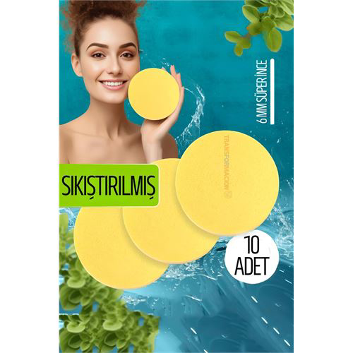 ModaCar Sıkıştırılmış Makyaj Temizlik Pedi Cilt Temizlik Süngeri ModaCar Sıkıştırılmış Makyaj Temizlik Pedi Cilt Temizlik Süngeri