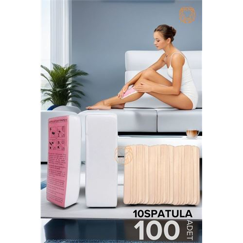 ModaCar Spatulalı Ağda Bezi 100 ADET ModaCar Spatulalı Ağda Bezi 100 ADET