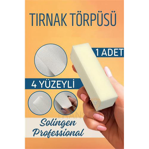 ModaCar Tırnak Törpü 4 Yüzey Blok Sünger Solingen Professional ModaCar Tırnak Törpü 4 Yüzey Blok Sünger Solingen Professional