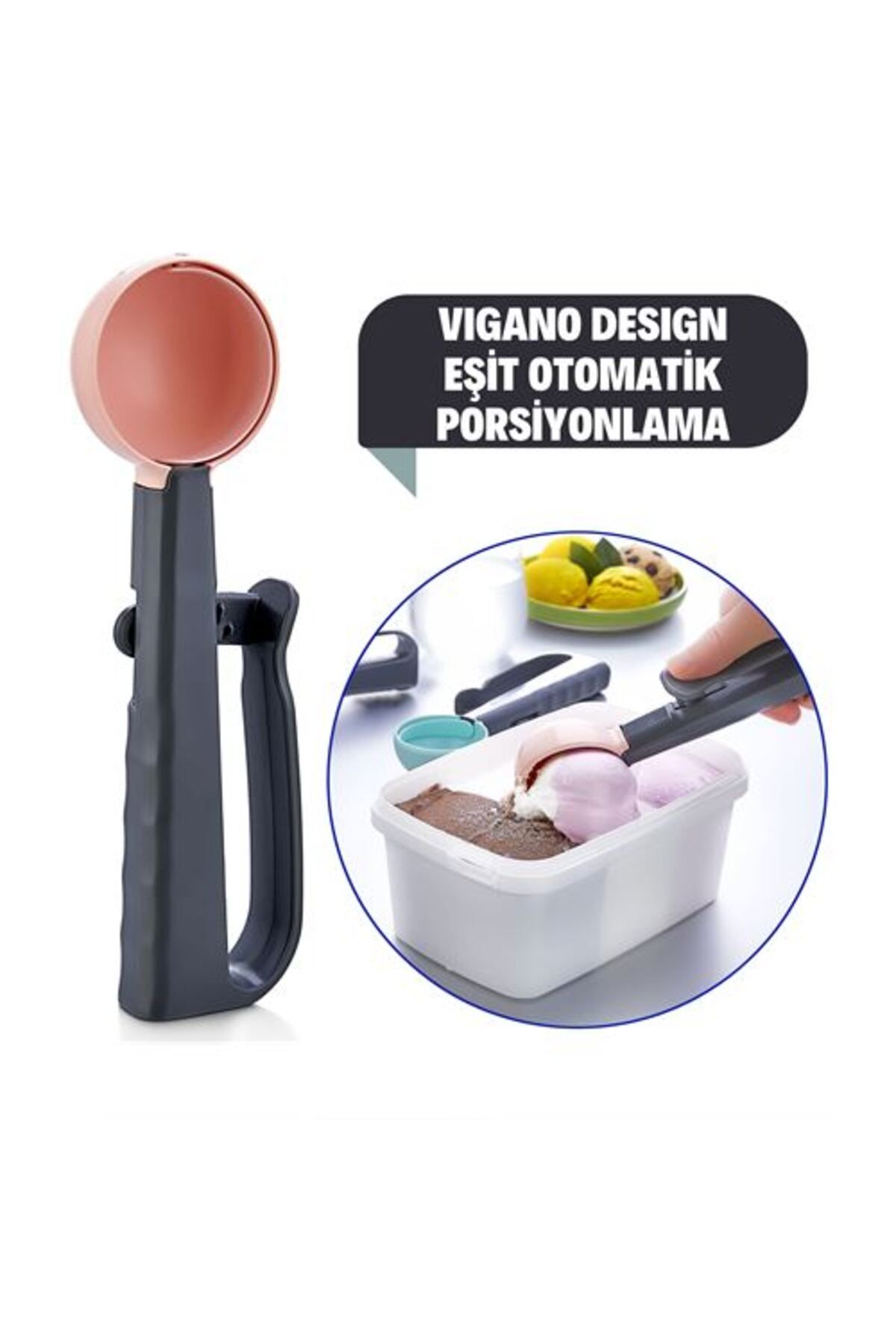 Evibe Modacar Vigano Otomatik Dondurma Porsiyonlama Kaşiği