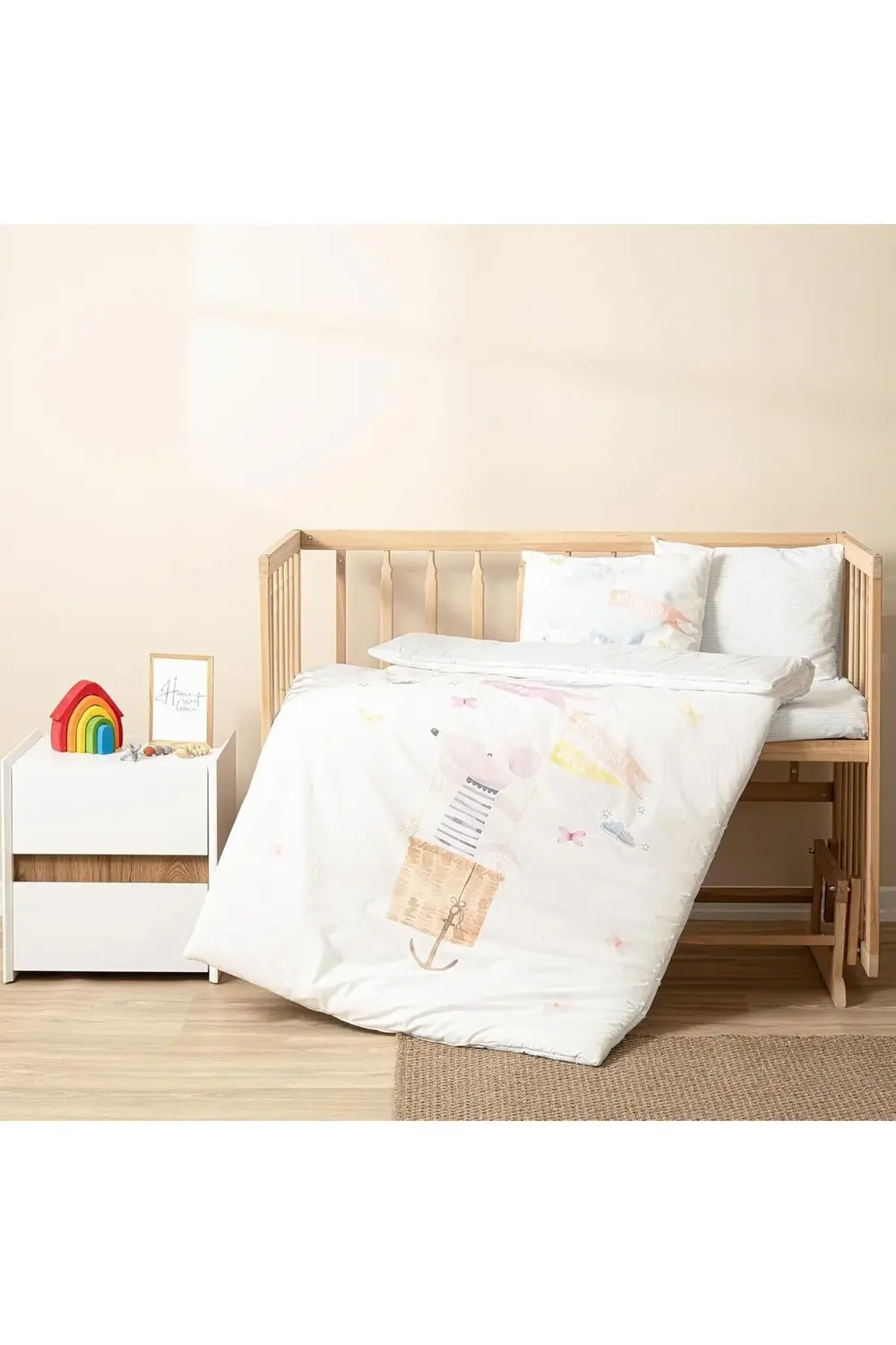 modaflux | |%100 Pamuklu Bebek Nevresim Takımı Mavi polynova 3955