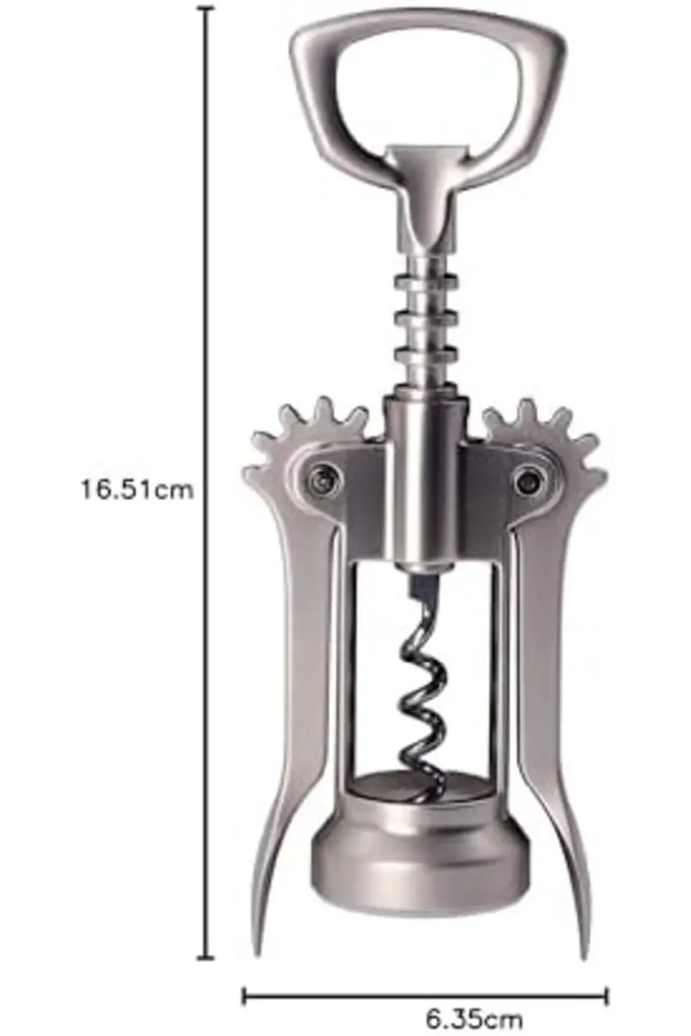 modaflux 101.490.29 idealisk tirbuşon, Gümüş, mat polynova 395519