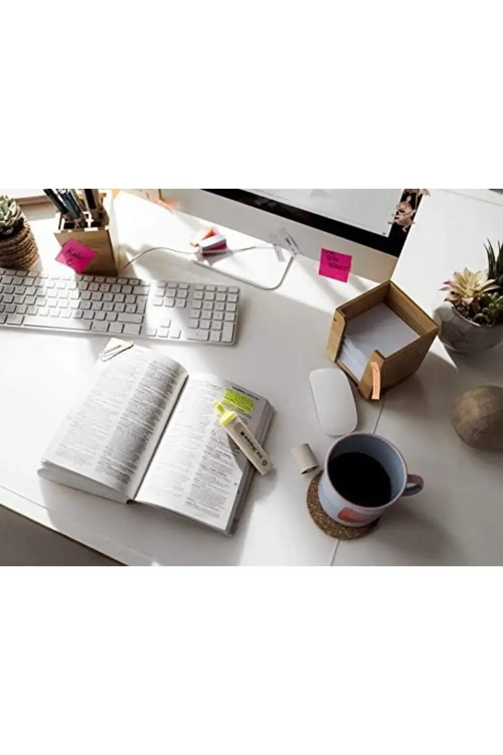 modaflux 24 EcoLine Fosforlu, 4'lü Set, Karışık Renkler, Kesik Uç