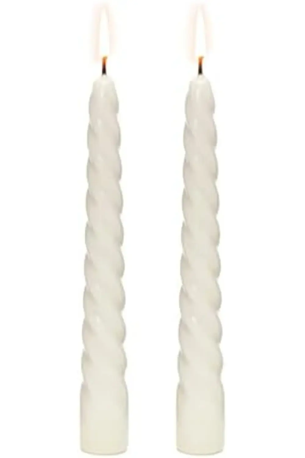 modaflux 2'li Beyaz Şamdan Mum Seti polynova 395519