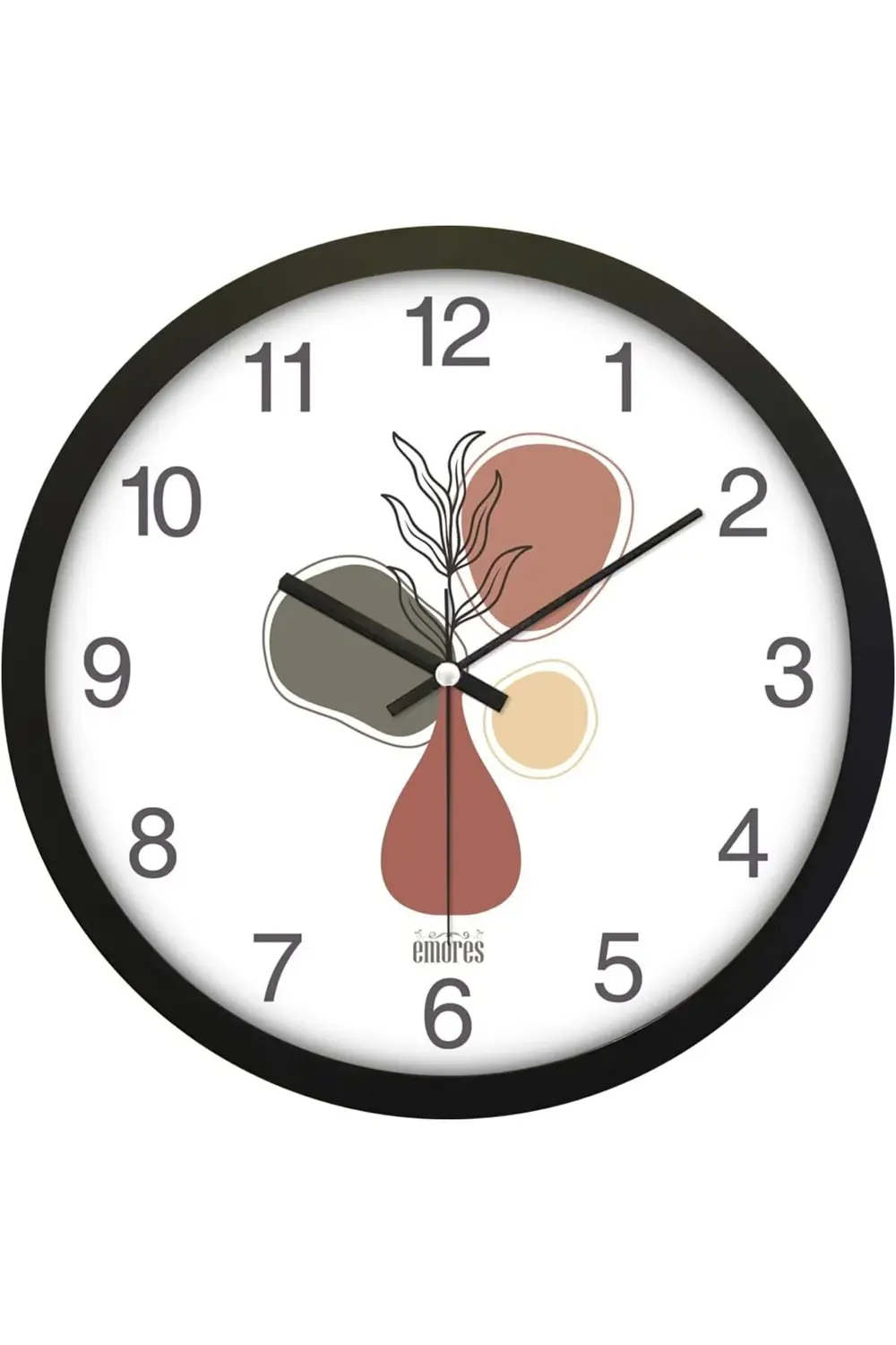 modaflux 30 Cm Gerçek Cam Sessiz Mekanizma Duvar Saati polynova 3