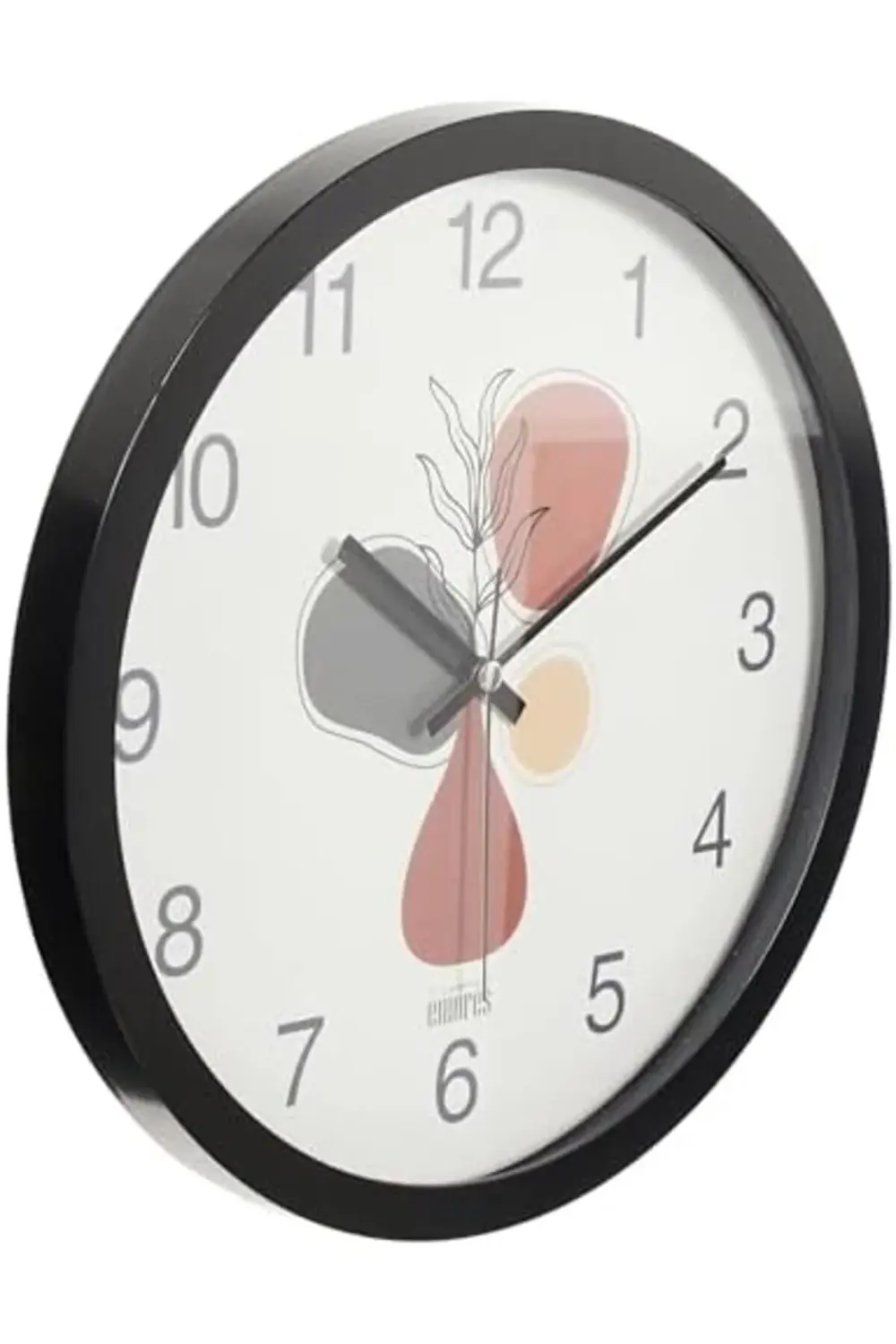 modaflux 30 Cm Gerçek Cam Sessiz Mekanizma Duvar Saati polynova 3