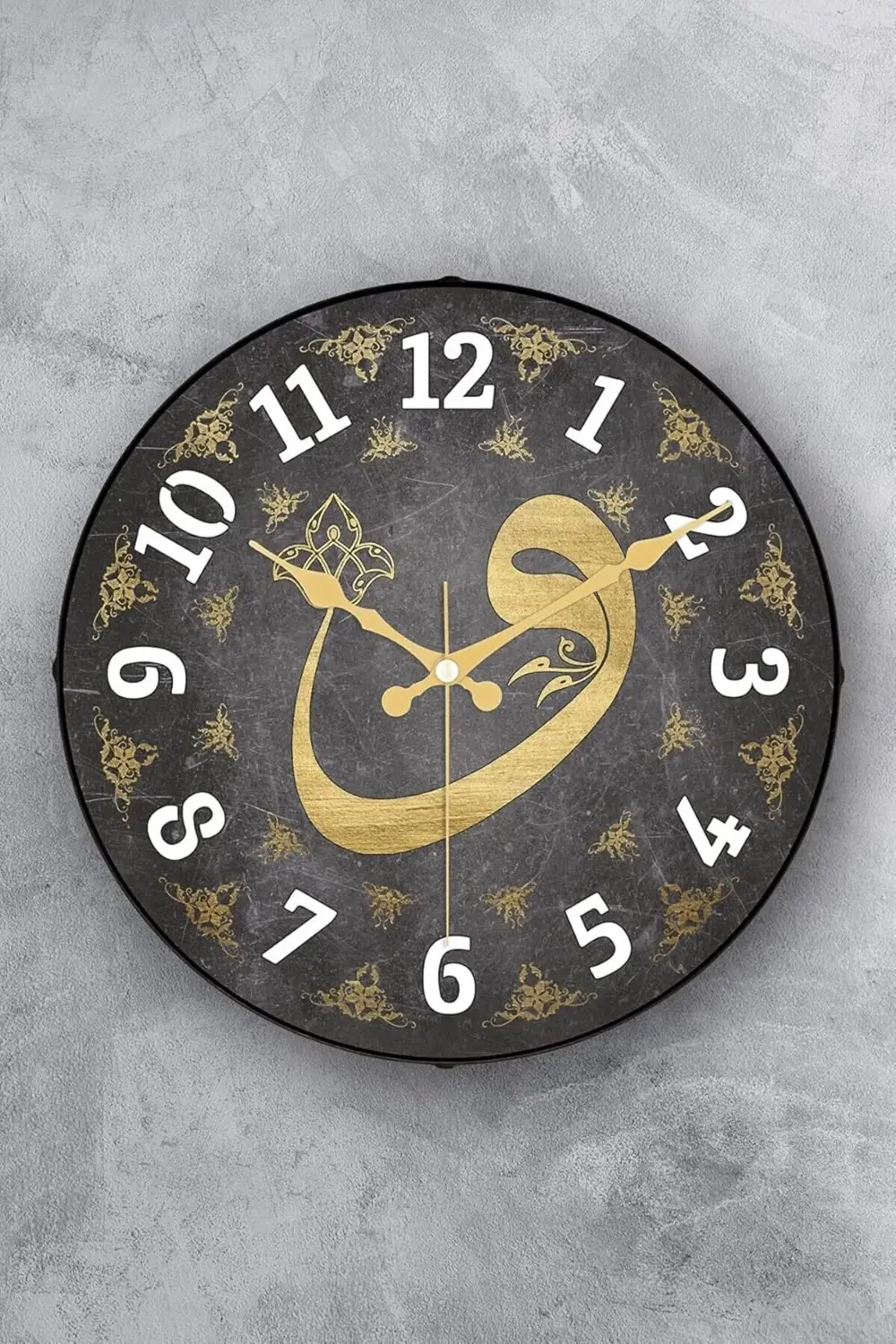 modaflux 36 Cm Dekoratif Gerçek Cam Sessiz Mekanizma Duvar Saati