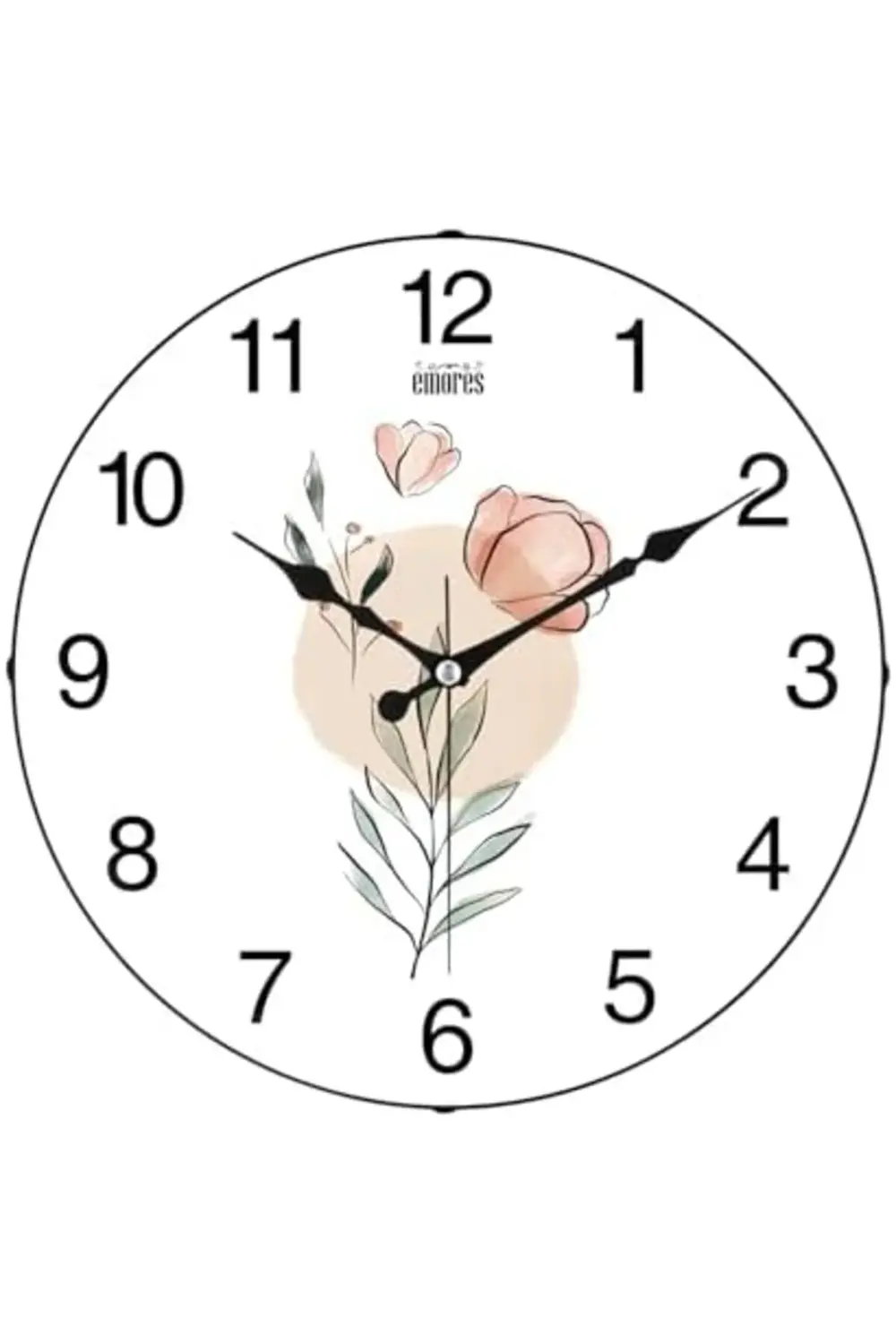 modaflux 36 Cm Gerçek Cam Sessiz Mekanizma Duvar Saati polynova 3