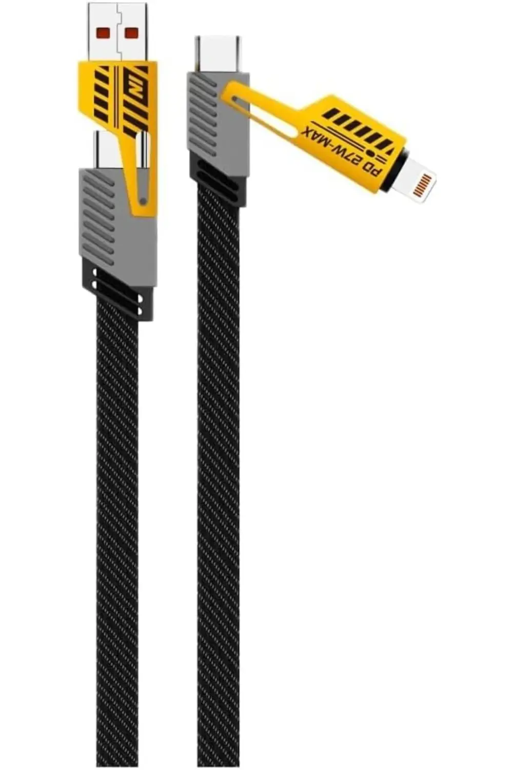 modaflux 4 in 1 65/27 W 2 TO 2 FLAT WIRE PD USB TYPE C İOS 4 LÜ H