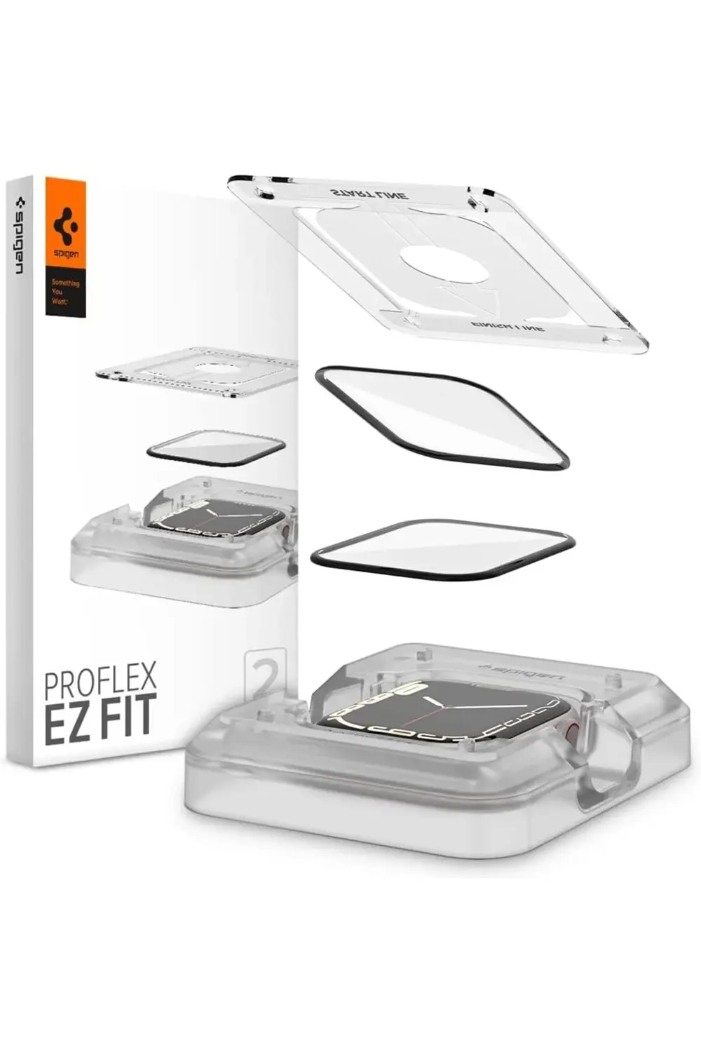 modaflux 41mm (Seri 9/8/7) Ekran Kurulum Pro EZ Fit (2 Adet) - AF