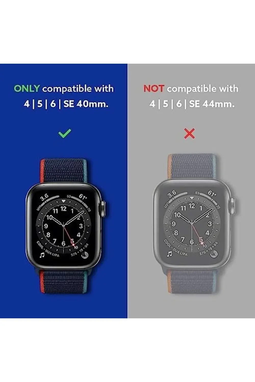 modaflux 41mm/40mm (Seri 9/8/7/6/SE/SE2/5/4) Kılıf Pop Navy - ACS