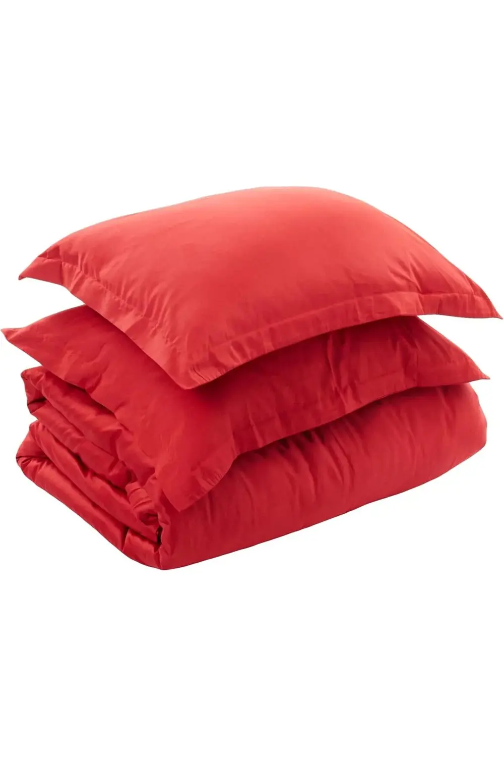 modaflux 60179215 Basic Nevresim Takımı, Çift Kişilik, Kırmızı po