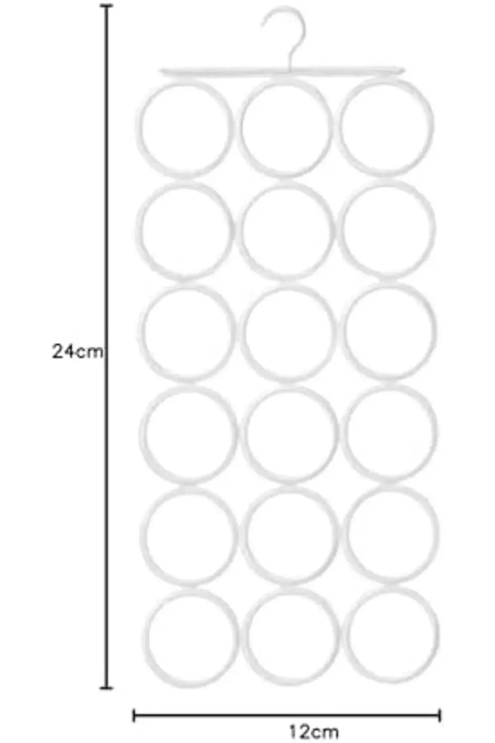 modaflux amaçlı askı, beyaz polynova 395519