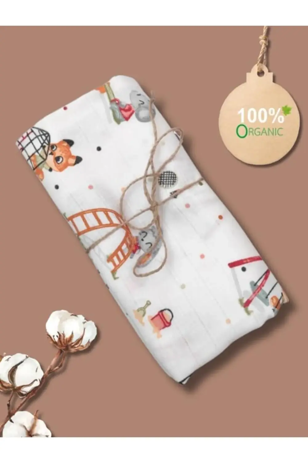 modaflux Amaçlı Müslin Örtü & Battaniye,%100 Pamuk, 85x90 cm poly