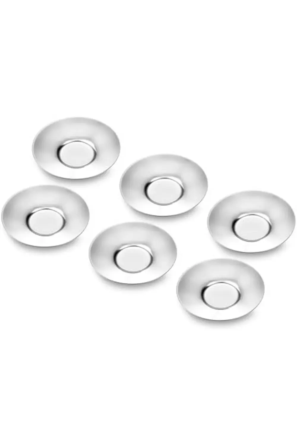 modaflux Auro 6'lı Çelik Çay Tabağı polynova 395519