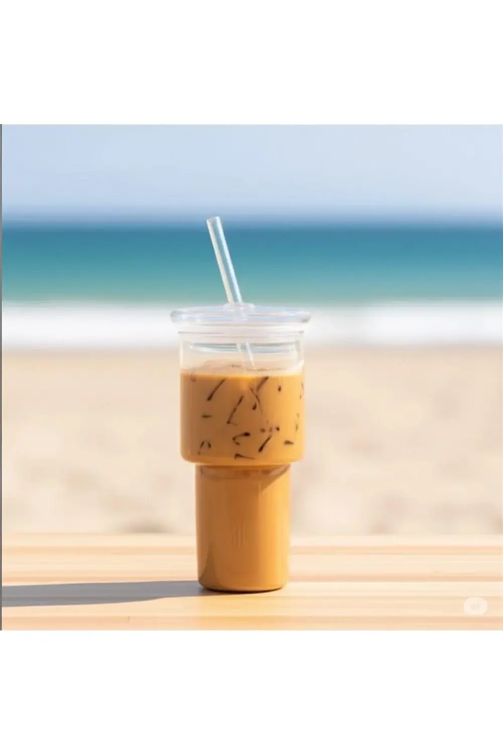 modaflux Bambu Kapaklı Cam Pipetli 450 ml Borosilikat polynova 39