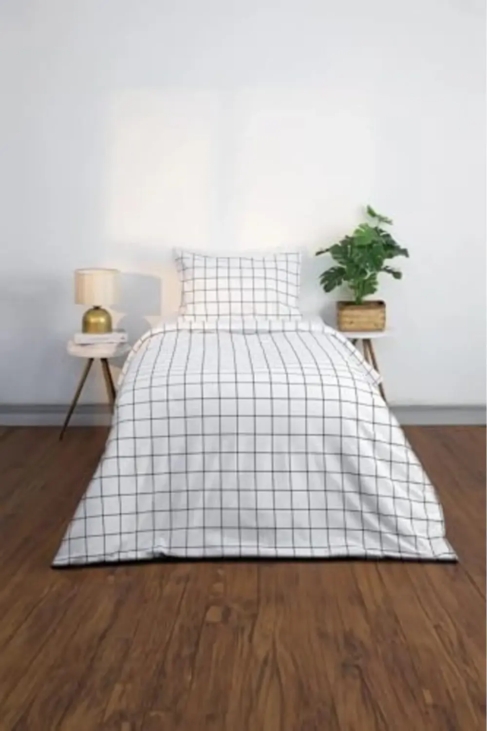 modaflux Basic Pamuklu Ranforce Tek Kişilik Nevresim Seti - Beyaz