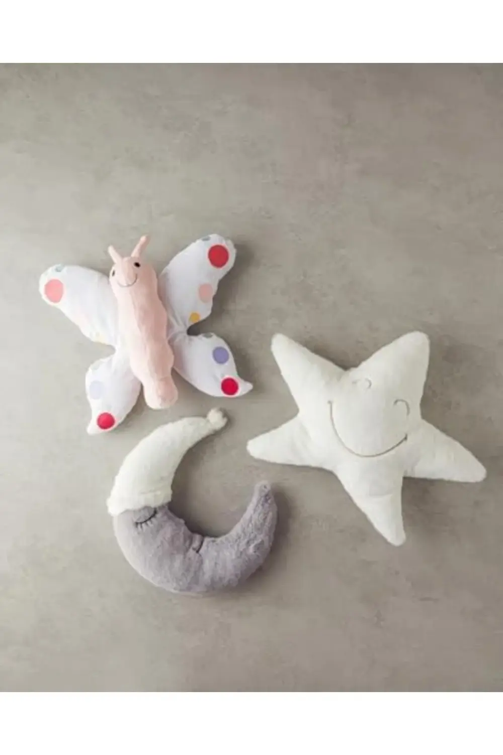 modaflux Butterfly Bebe Dekoratif Kırlent 40 cm Beyaz polynova 39