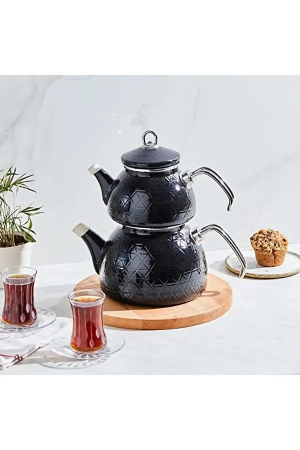 modaflux Çaydanlık Takımı Siyah polynova 395519