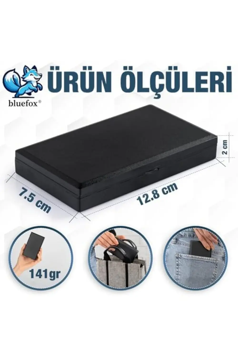 modaflux Cep Tartısı - 500g Kapasite, 0.01g, 7 Ölçü Birimi, Dara