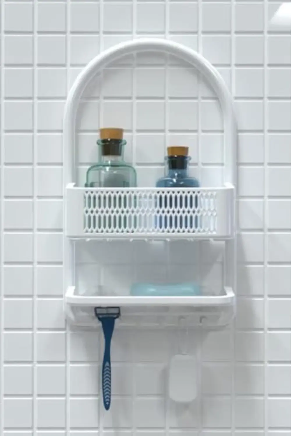 modaflux Ceres Plastik Duş Rafı, Beyaz, polynova 395519