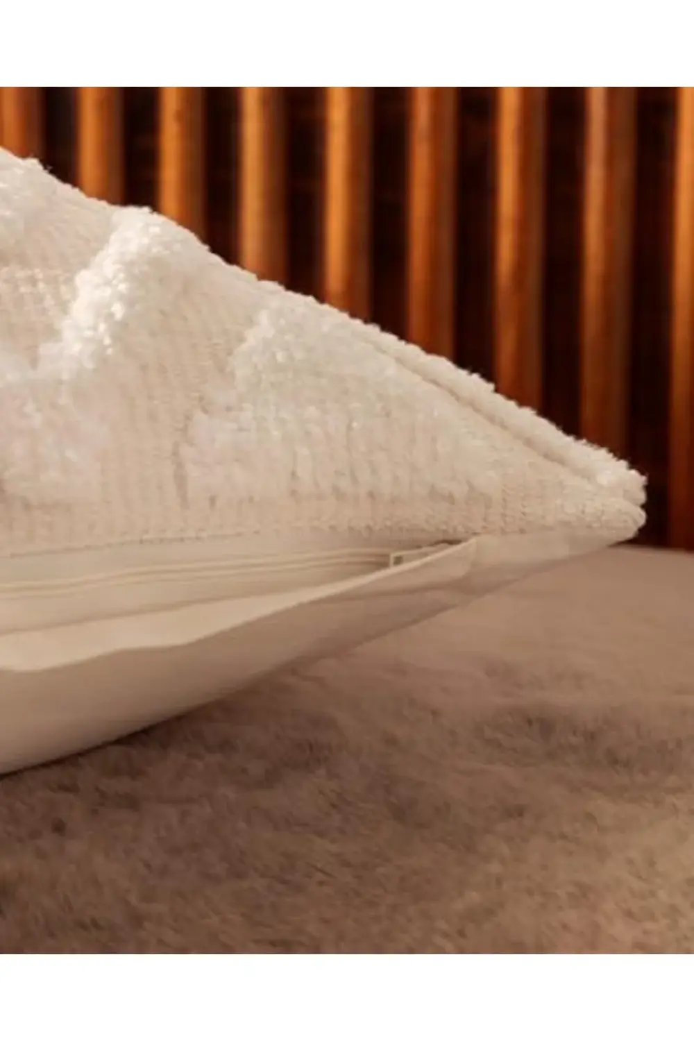 modaflux Coco Roussillon Kırlent Kılıfı - Beyaz - 45x45 cm polyno