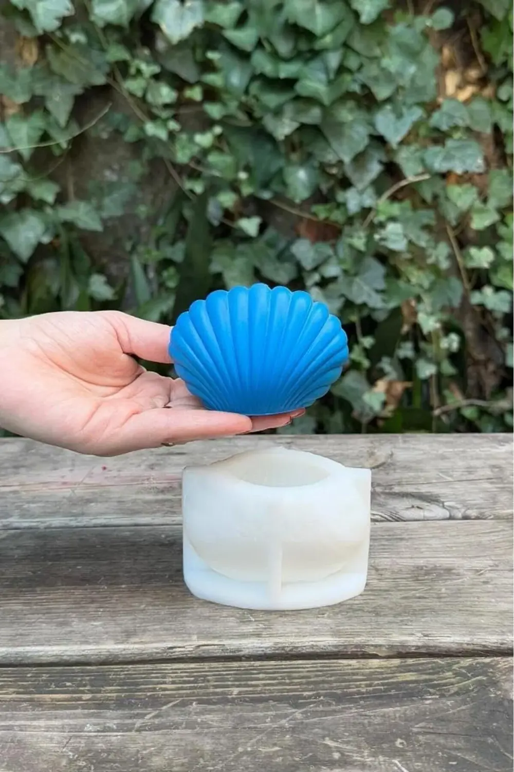 modaflux Concept Büyük Deniz Kabuğu 3D Mum Kalıbı (Silikon) polyn