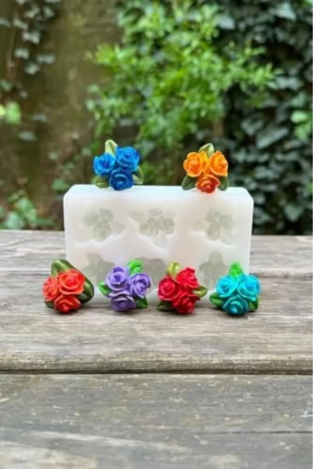 modaflux Concept Gül Mini Silikon Mum Kalıbı polynova 395519