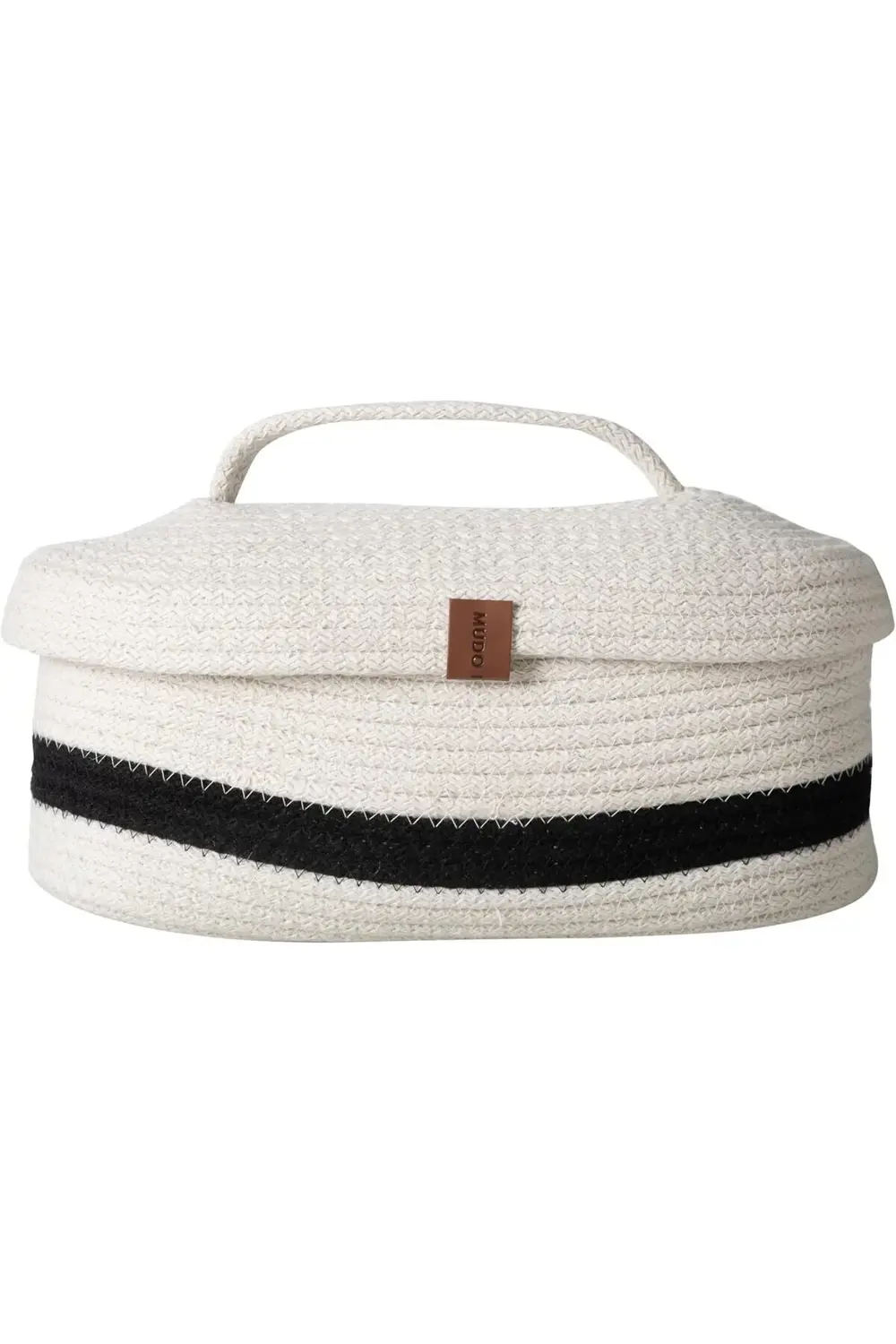 modaflux Concept Venus Oval Düzenleyici Sepet Siyah Ekru 30X13X11