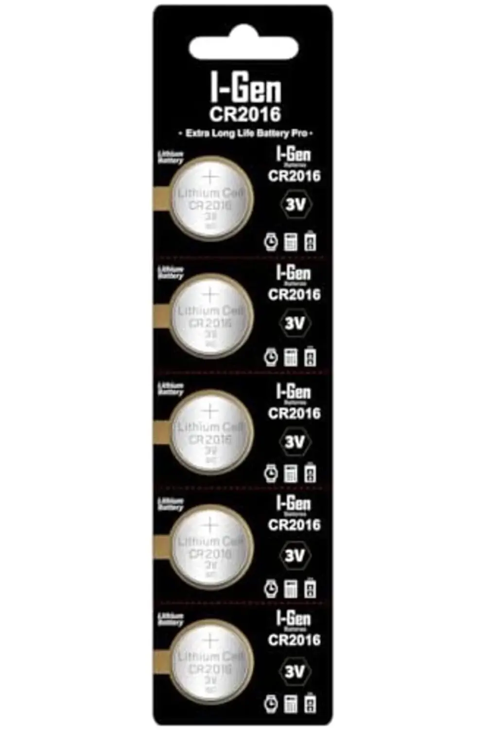 modaflux CR2016 Pil 5'li Paket Lityum Düğme Pil 3V 2016 polynova