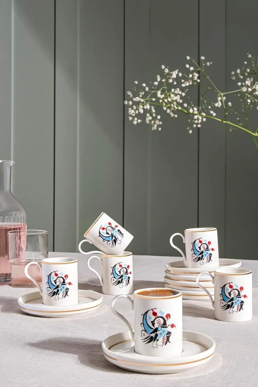 modaflux Desire 12 Parça 6 Kişilik Kahve Takımı 12741 polynova 39