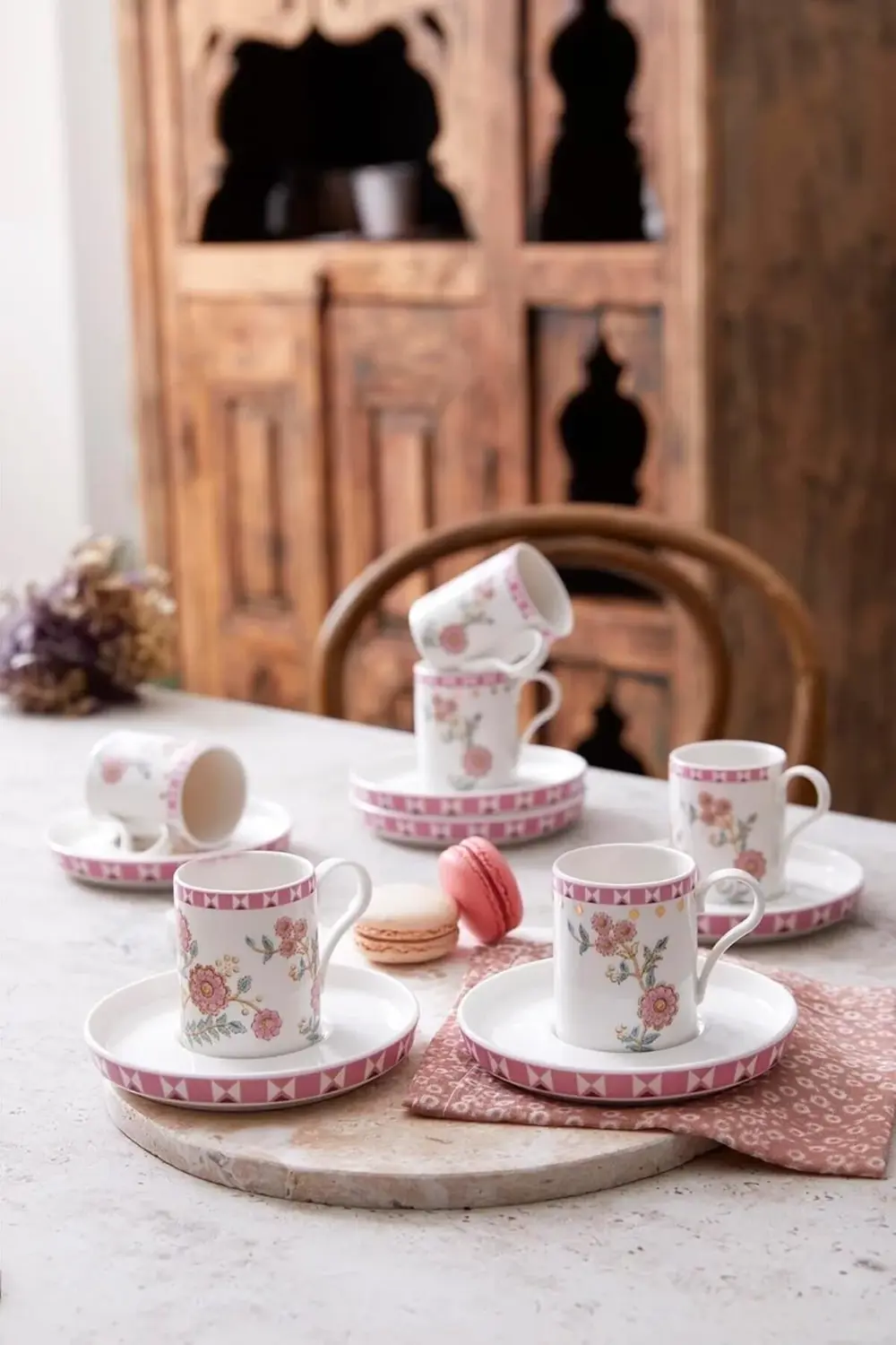 modaflux Desire 12 Parça 6 Kişilik Kahve Takımı Chirpy polynova 3