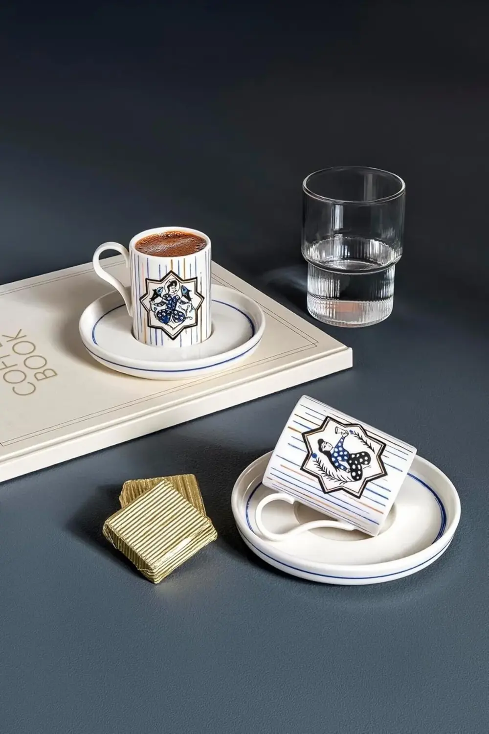 modaflux Desire 4 Parça 2 Kişilik Kahve Takımı 12739 polynova 395