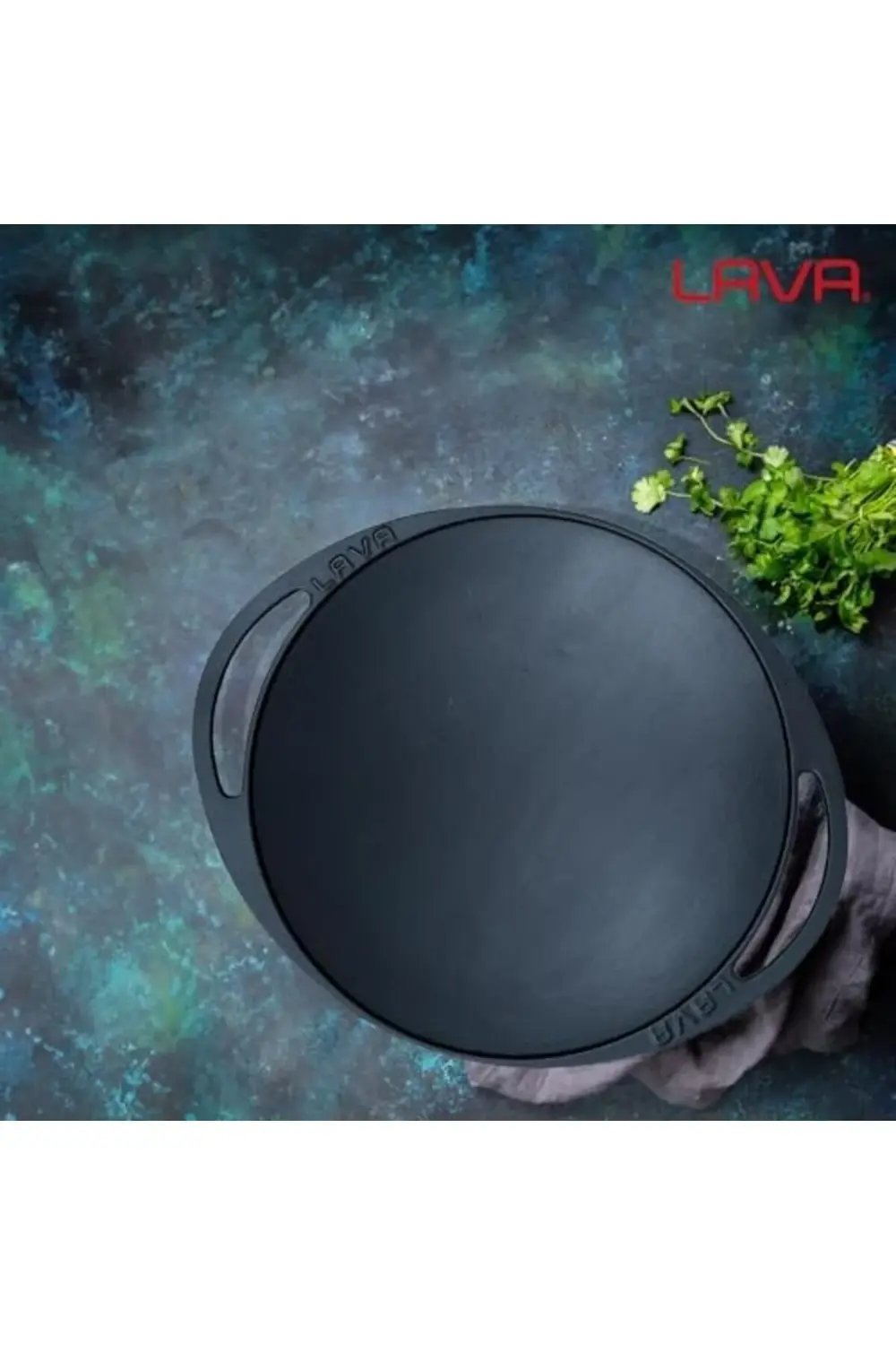 modaflux Döküm Kavurma Tavası, Metal Kulplu, 28cm, Siyah polynova