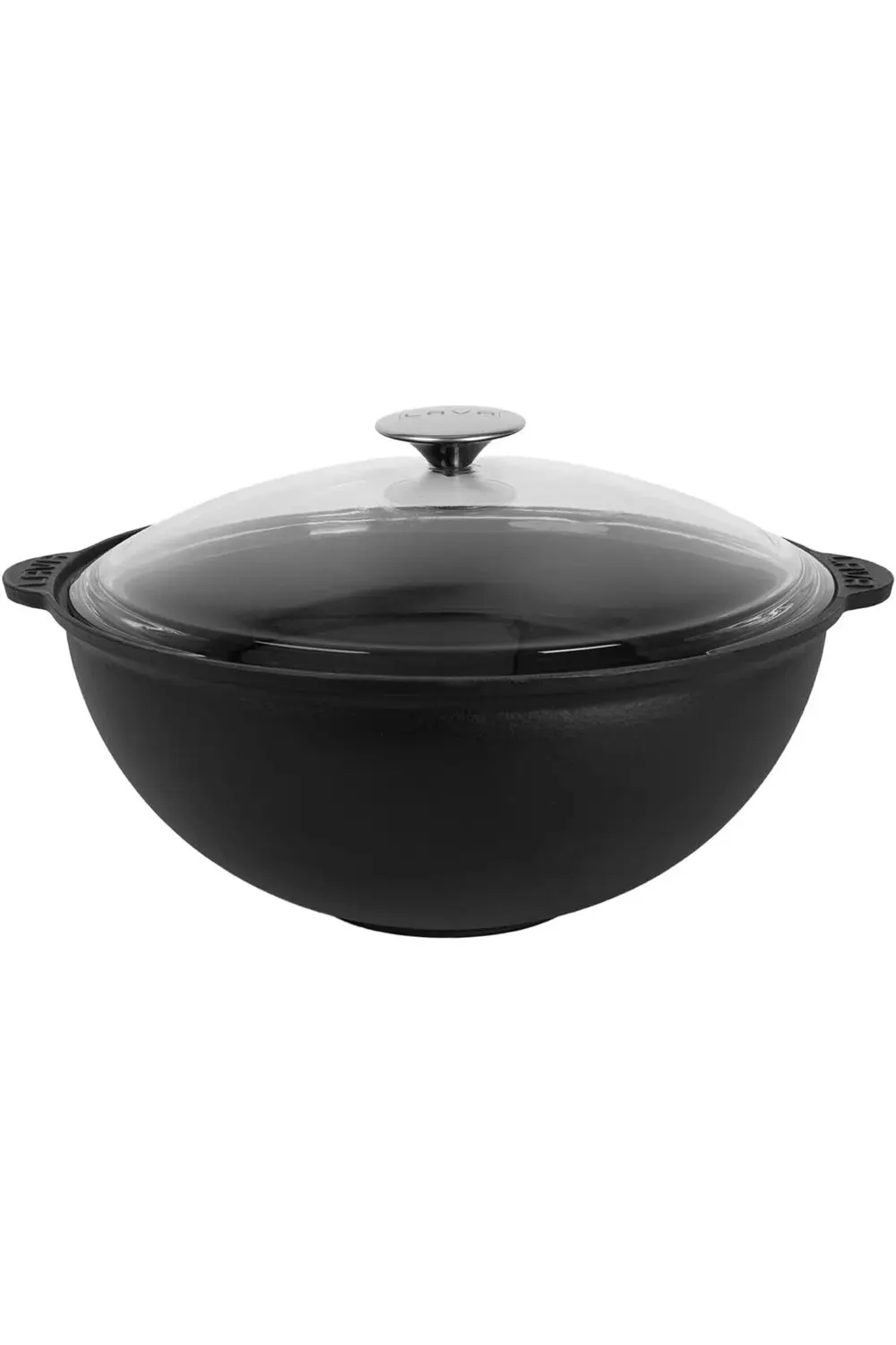 modaflux Döküm Yuvarlak Kazan Cam Kapaklı Tencere, Çap 30 cm, LV