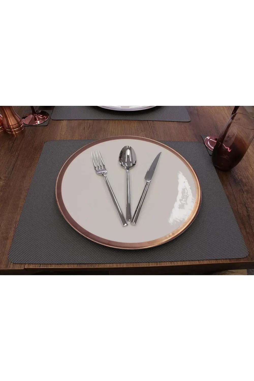 modaflux Düz Nopeli Deri Servis 2 adet 35x45 cm polynova 395519