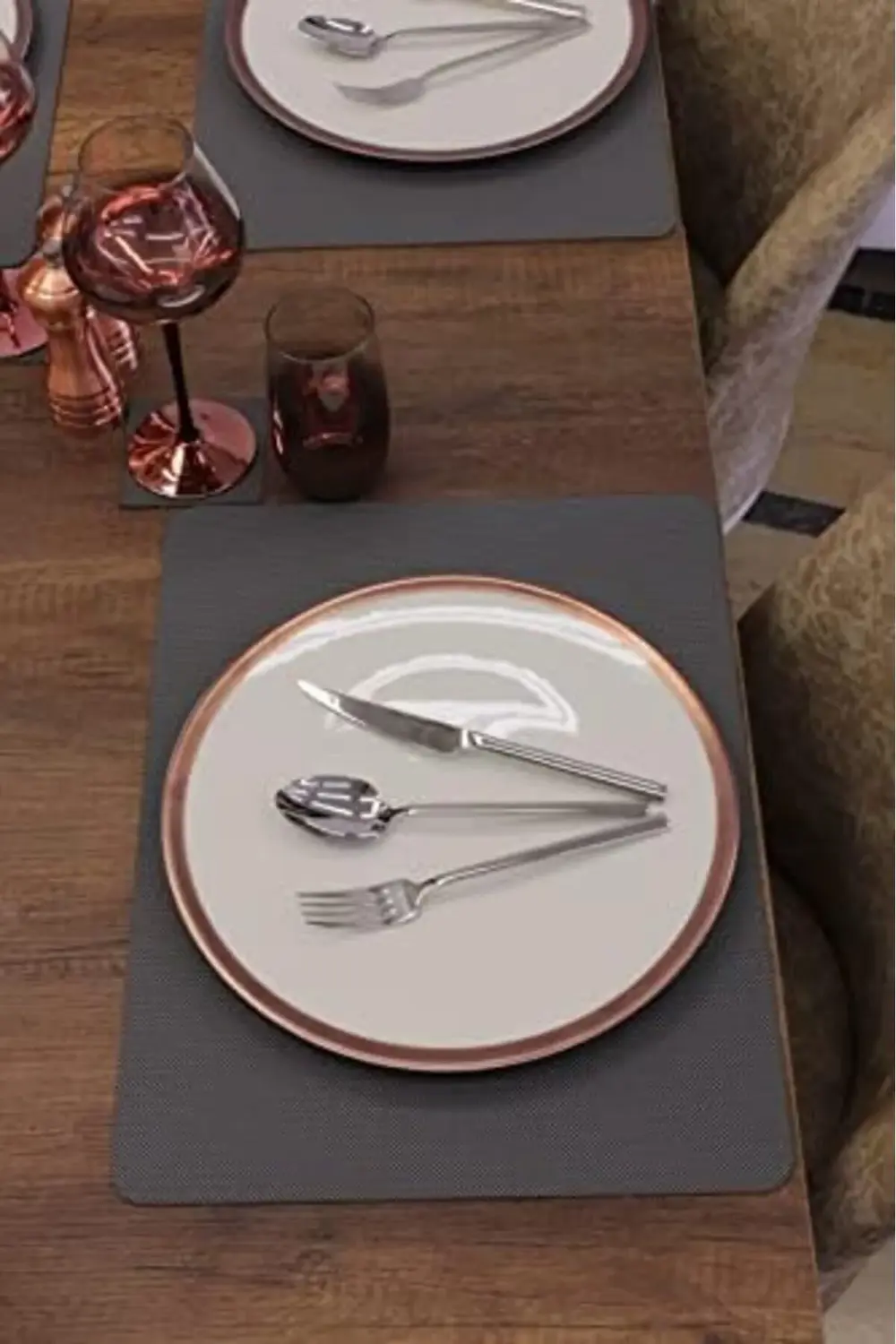 modaflux Düz Nopeli Deri Servis 2 adet 35x45 cm polynova 395519