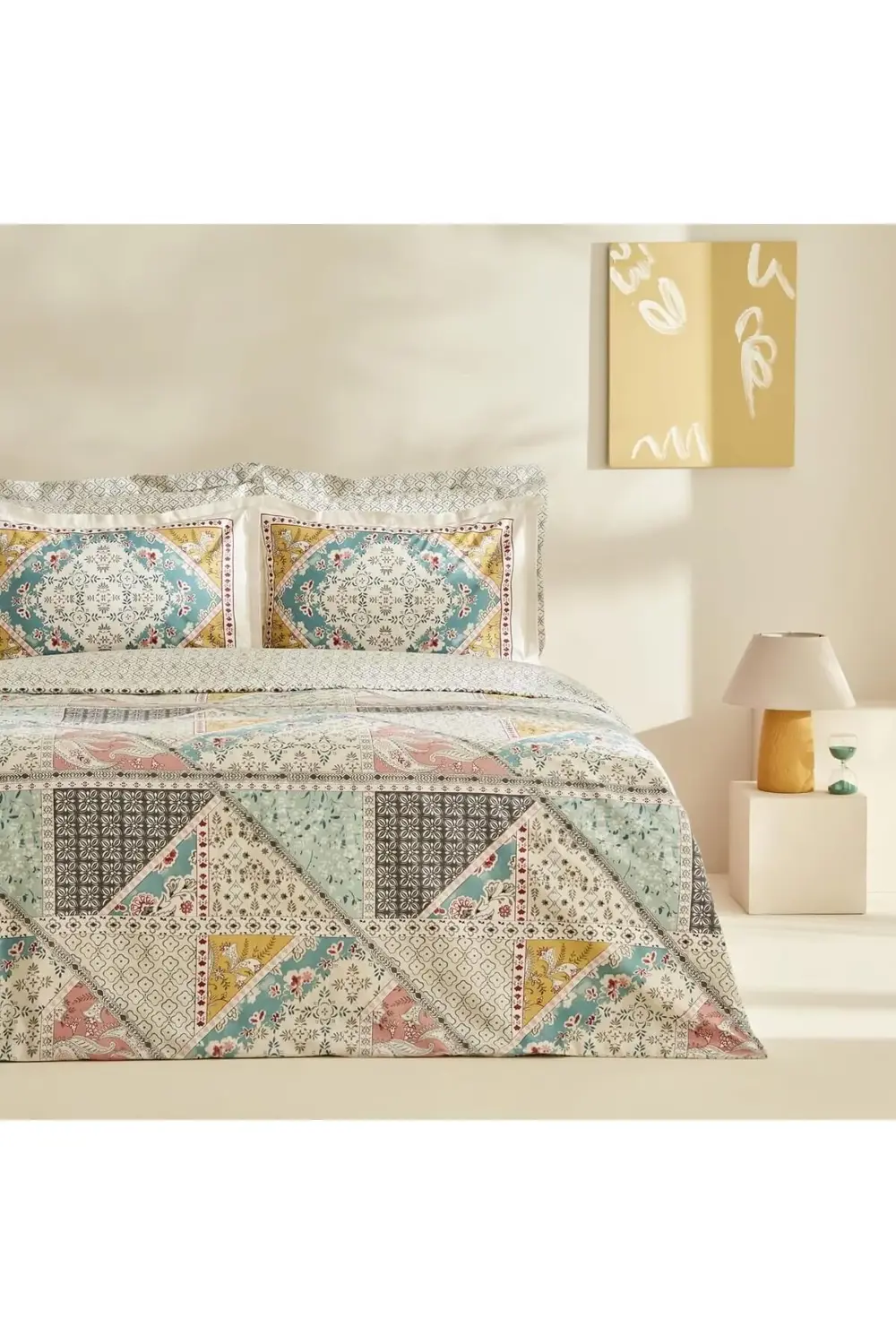 modaflux Edella%100 Pamuk Tek Kişilik Nevresim Takımı Multicolor