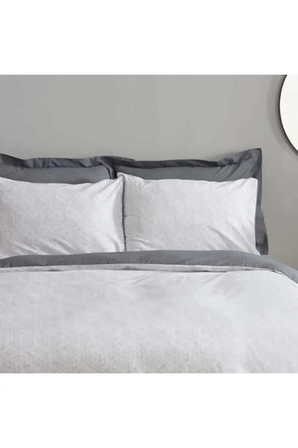 modaflux Ferne%100 Pamuk Tek Kişilik Nevresim Takımı Gri polynova