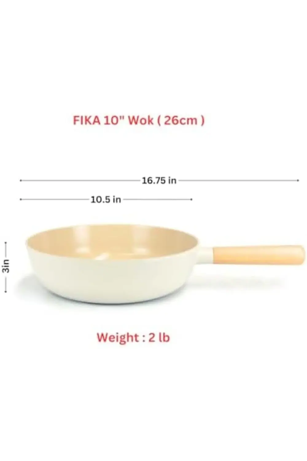 modaflux Fika Döküm Wok Tava 26Cm polynova 395519