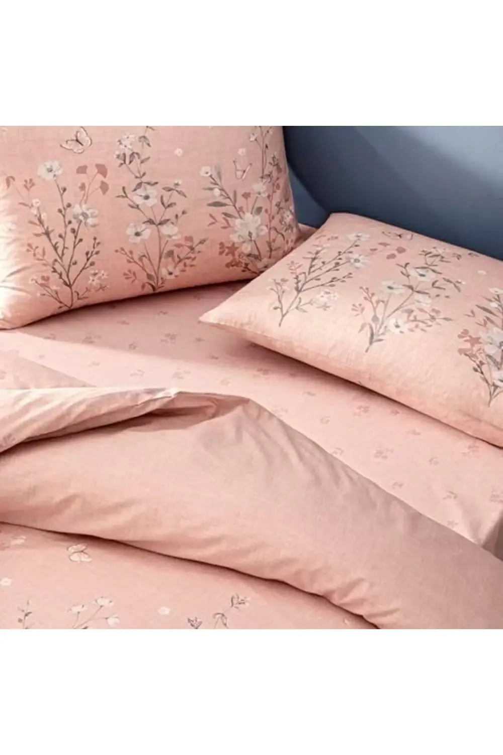 modaflux Fiona Ranforce Çift Kişilik Nevresim Takımı Gül Kurusu p