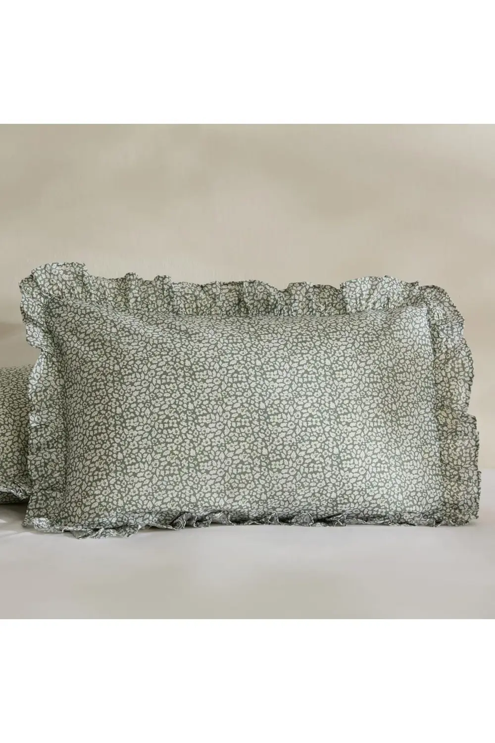 modaflux Fırfırlı 2'li Yastık Kılıfı Yeşil polynova 395519