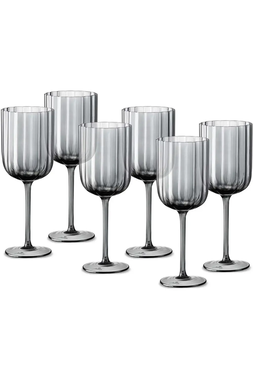 modaflux Foggy Grey 6'lı Kadeh Takımı polynova 395519