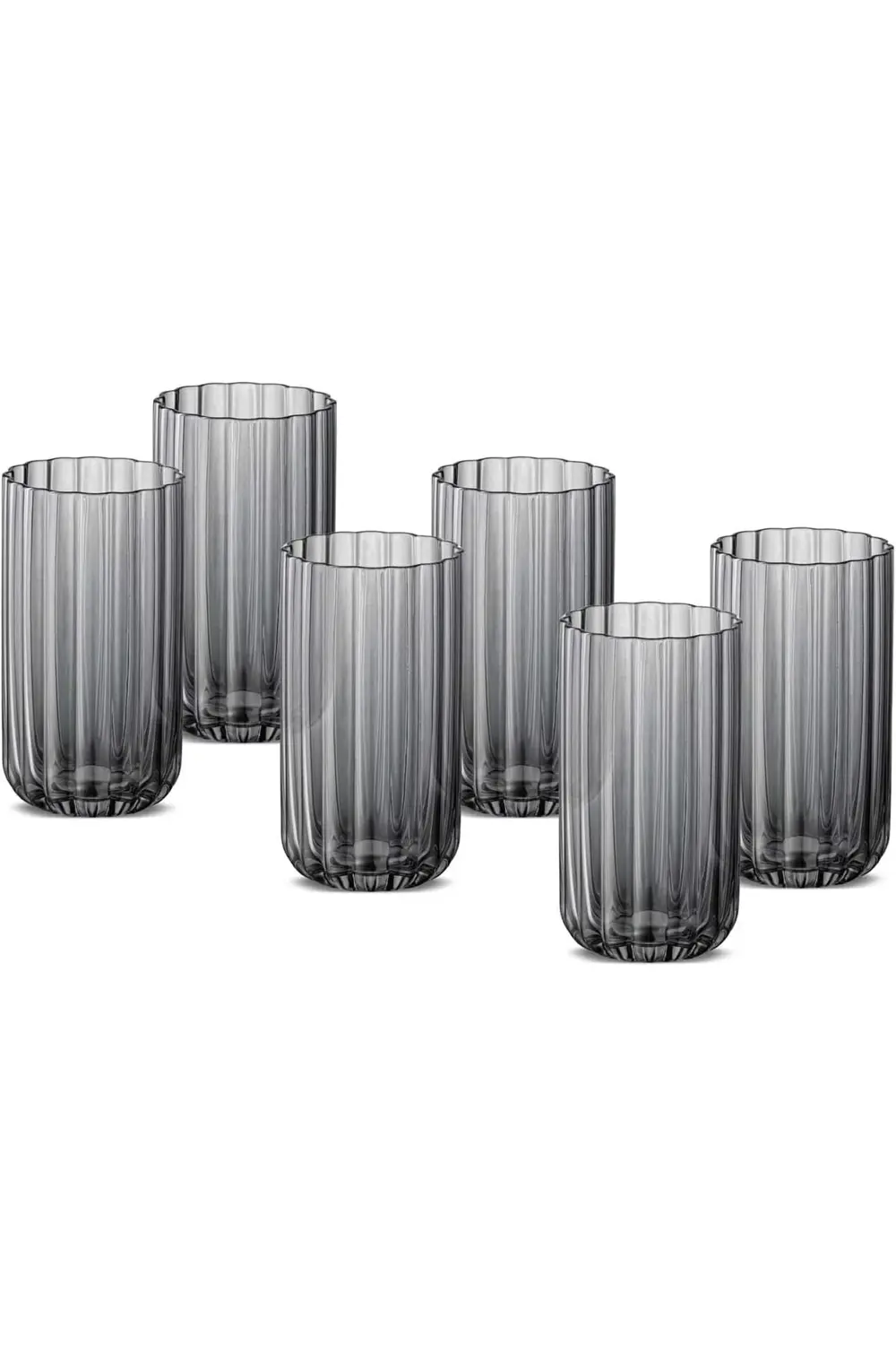 modaflux Foggy Grey 6'lı Meşrubat Bardağı polynova 395519