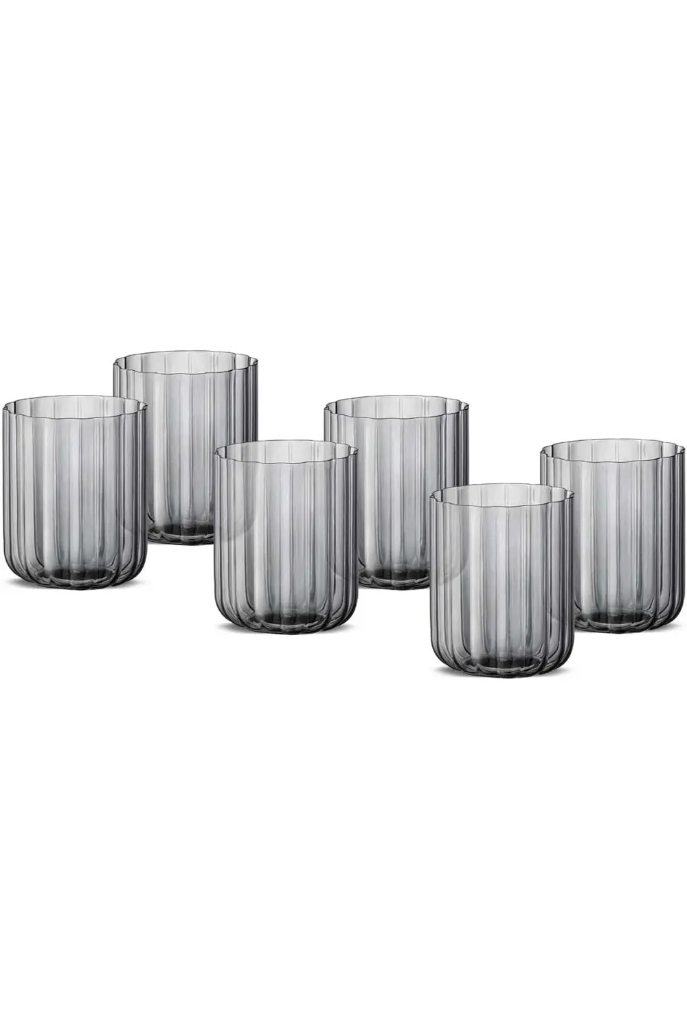 modaflux Foggy Grey 6'lı Su Bardağı polynova 395519